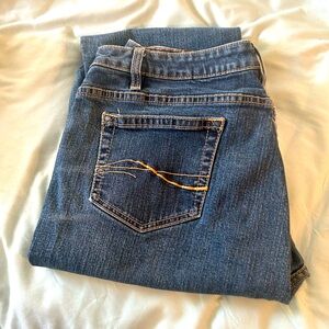 Country style jeans with fitted waist